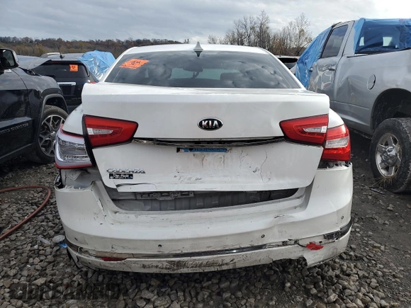 2015 Kia Cadenza Premium with VIN KNALN4D77F5168594, listed as a Copart auction lot 80890504 with 115,693 mi miles and Salvage Title. Bid and sale history available at carsss.com. Image 6.