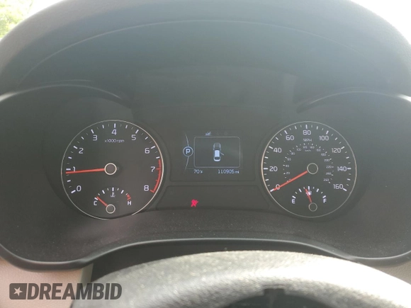 2017 Kia Optima LX with VIN 5XXGT4L37HG154041, listed as a Copart auction lot 55580055 with 110,905 mi miles and Salvage title. Bid and sale history available at DreamBid. Image 9.
