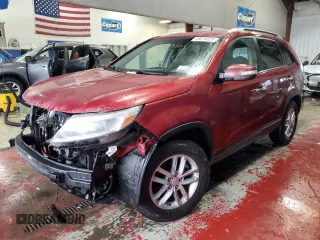 2015 Kia Sorento LX with VIN 5XYKT4A65FG644249, listed as a Copart auction lot 45676825 with 147,456 mi miles and Salvage Title. Bid and sale history available at carsss.com. Image 1.