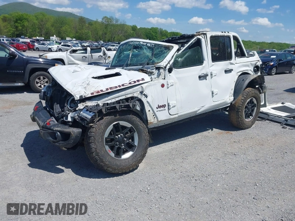 2020 Jeep Wrangler Unlimited Rubicon z VIN 1C4JJXFM5LW278740, wystawiony jako IAAI lot #42086112 z przebiegiem 93 658 mil mil oraz . Historia ofert i sprzedaży dostępna na DreamBid. Obrazek 2.