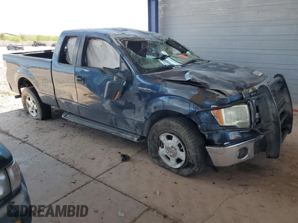 2014 Ford F-150 XL with VIN 1FTFX1EF1EKE23402, listed as a Copart auction lot 59042895 with 108,844 mi miles and Salvage title. Bid and sale history available at DreamBid. Image 4.