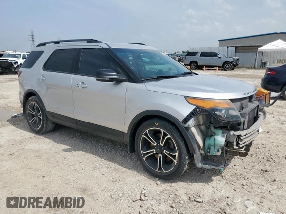 2013 Ford Explorer Sport with VIN 1FM5K8GTXDGB43240, listed as a Copart auction lot 63340195 with 123,318 mi miles and Salvage title. Bid and sale history available at DreamBid. Image 4.