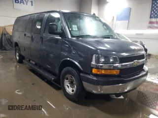 2016 Chevrolet Express Passenger LT with VIN 1GAZGPFF1G1336602, listed as a Copart auction lot 83389654 with 164,012 mi miles and Salvage title. Bid and sale history available at DreamBid. Image 4.