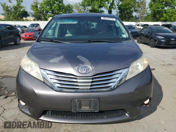 2011 Toyota Sienna XLE AAS with VIN 5TDYK3DC5BS010512, listed as a Copart auction lot 58614775 with 215,020 mi miles and Clean title. Bid and sale history available at DreamBid. Image 5.