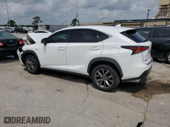 2020 Lexus NX 300 F Sport with VIN JTJSARBZ5L5010517, listed as a Copart auction lot 56930315 with Not provided miles and Salvage title. Bid and sale history available at DreamBid. Image 2.