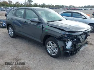 2025 Hyundai Kona SE with VIN KM8HA3AB3SU219821, listed as a IAAI auction lot 41165741 with 205 mi miles. Bid and sale history available at carsss.com. Image 1.