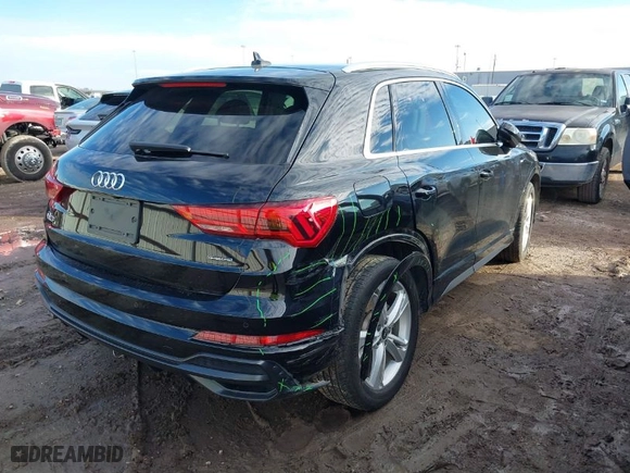 2022 Audi Q3 S line Premium Plus with VIN WA1EECF30N1033019, listed as a IAAI auction lot 41337139 with 22,659 mi miles. Bid and sale history available at carsss.com. Image 4.