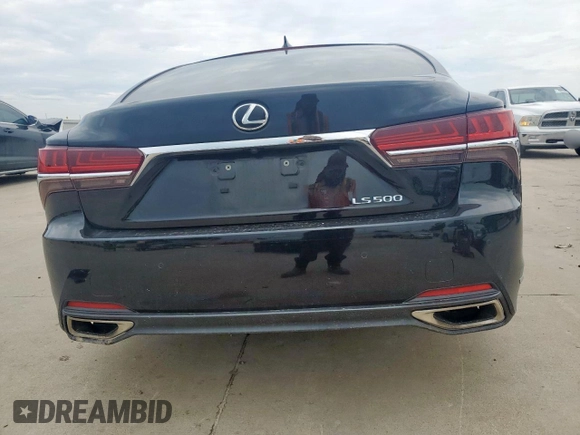 2018 Lexus LS 500 with VIN JTHB51FF9J5000688, listed as a Copart auction lot 58664355 with 106,208 mi miles and Salvage title. Bid and sale history available at DreamBid. Image 6.