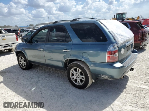 2005 Acura MDX Touring with VIN 2HNYD18695H552874, listed as a Copart auction lot 77090404 with 0 mi miles and Salvage Title. Bid and sale history available at carsss.com. Image 2.