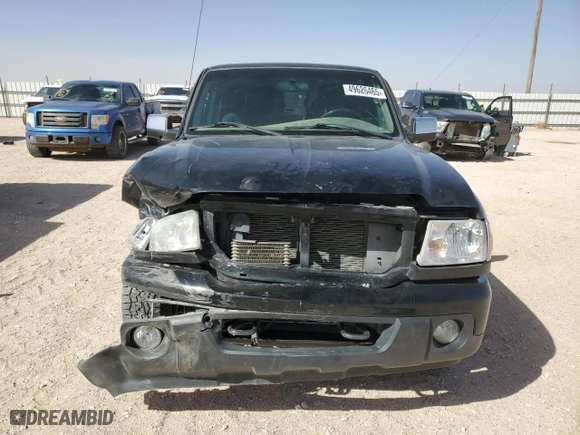 2011 Ford Ranger XLT with VIN 1FTLR4FE0BPA27142, listed as a Copart auction lot 49626465 with 117,650 mi miles and Salvage Title. Bid and sale history available at carsss.com. Image 5.