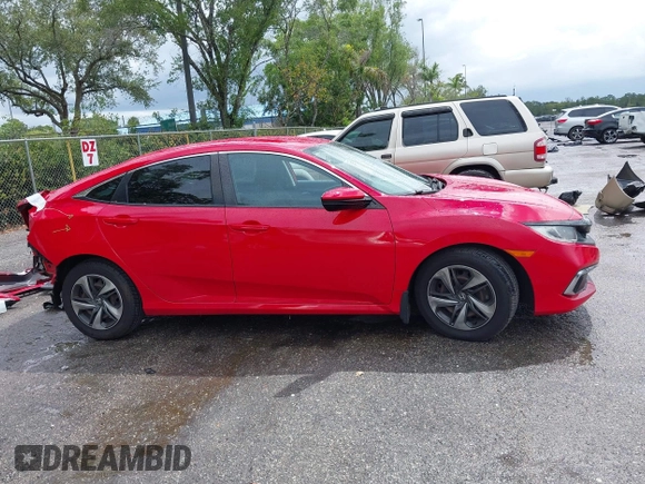 2020 Honda Civic LX z VIN 2HGFC2F65LH503209, wystawiony jako IAAI lot #42179492 z przebiegiem 50 747 mil mil oraz . Historia ofert i sprzedaży dostępna na DreamBid. Obrazek 14.