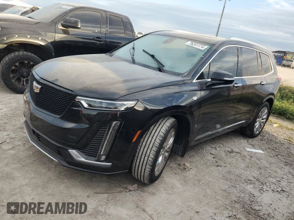 2020 Cadillac XT6 AWD Premium Luxury with VIN 1GYKPFRS5LZ227559, listed as a Copart auction lot 76241174 with 0 mi miles and Salvage Title. Bid and sale history available at carsss.com. Image 1.