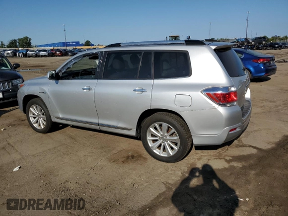 2012 Toyota Highlander Hybrid Limited with VIN JTEDC3EH1C2007813, listed as a Copart auction lot 69659804 with 89,635 mi miles and Clean Title. Bid and sale history available at carsss.com. Image 2.