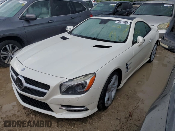 2013 Mercedes-Benz SL-Class SL 550 with VIN WDDJK7DA0DF005511, listed as a Copart auction lot 73653804 with 0 mi miles and Non Repairable. Bid and sale history available at carsss.com. Image 1.