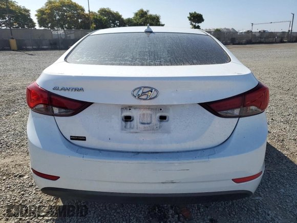 2016 Hyundai Elantra SE with VIN 5NPDH4AE8GH668797, listed as a Copart auction lot 60903675 with 99,404 mi miles and Salvage title. Bid and sale history available at DreamBid. Image 6.