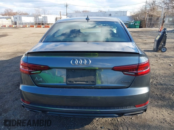 2019 Audi A4 Premium Plus with VIN WAUENAF48KA096381, listed as a IAAI auction lot 41000378 with 66,995 mi miles. Bid and sale history available at carsss.com. Image 16.
