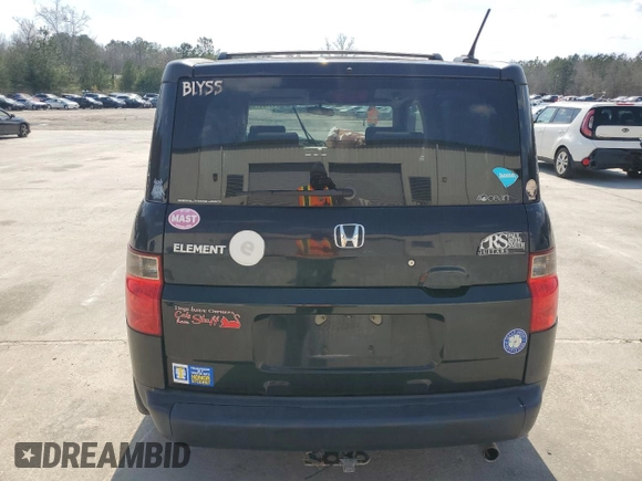 2007 Honda Element EX with VIN 5J6YH28787L002736, listed as a Copart auction lot 49100755 with 195,601 mi miles and Salvage Title. Bid and sale history available at DreamBid. Image 6.