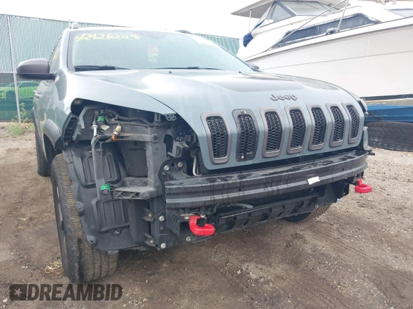 2014 Jeep Cherokee Trailhawk with VIN 1C4PJMBB5EW156315, listed as a IAAI auction lot 42426229 with 154,019 mi miles and . Bid and sale history available at DreamBid. Image 6.