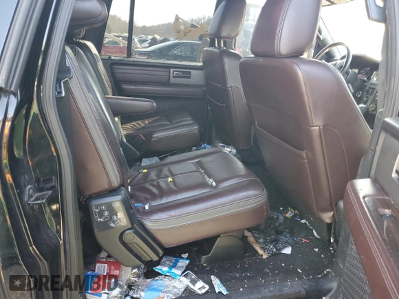 2017 Ford Expedition EL Platinum with VIN 1FMJK1MT6HEA82075, listed as a Copart auction lot 43175415 with 125,405 mi miles and Salvage Title. Bid and sale history available at carsss.com. Image 11.
