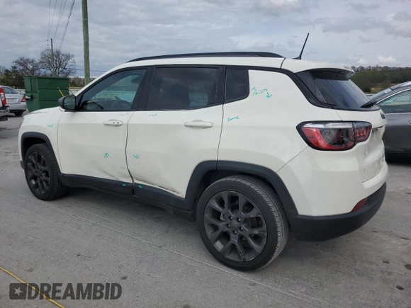 2021 Jeep Compass 80th Anniversary with VIN 3C4NJCEB7MT535933, listed as a Copart auction lot 50808025 with 70,995 mi miles and Salvage Title. Bid and sale history available at carsss.com. Image 2.
