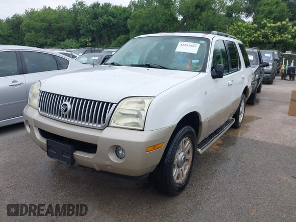 2004 Mercury Mountaineer Convenience с VIN 4M2ZU86K14ZJ19996, выставлен на аукционе IAAI как лот 42297885 с пробегом 230 508 миль миль и . История ставок и продаж доступна на DreamBid. Изображение 2.