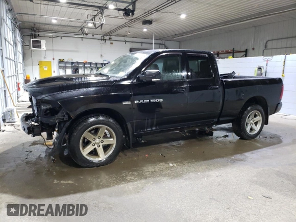 2012 Ram 1500 Sport with VIN 1C6RD7HT2CS209565, listed as a Copart auction lot 80010514 with 178,094 mi miles and Salvage title. Bid and sale history available at DreamBid. Image 1.