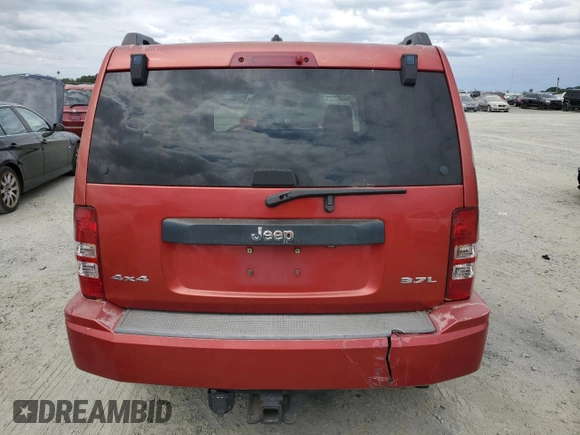 2008 Jeep Liberty Sport with VIN 1J8GN28K58W283952, listed as a Copart auction lot 53860535 with 177,813 mi miles and Salvage Title. Bid and sale history available at DreamBid. Image 6.