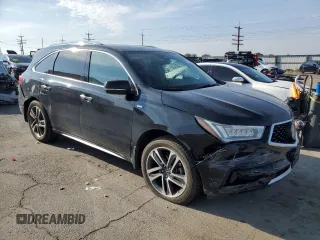2017 Acura MDX Sport Hybrid w/Advance Pkg with VIN 5FRYD7H75HB001013, listed as a Copart auction lot 71366294 with 59,633 mi miles and Salvage Title. Bid and sale history available at carsss.com. Image 4.