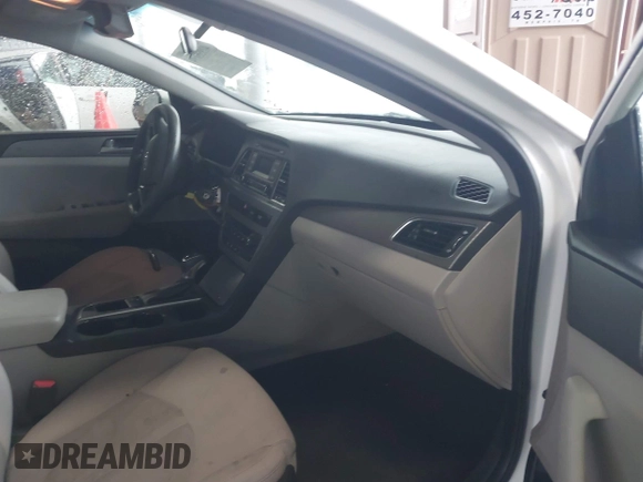 2017 Hyundai Sonata 2.4L with VIN 5NPE24AF5HH502155, listed as a IAAI auction lot 41955194 with 155,400 mi miles and . Bid and sale history available at carsss.com. Image 5.