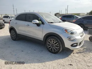 2017 FIAT 500X Lounge with VIN ZFBCFXDB0HP543841, listed as a Copart auction lot 75700444 with 53,913 mi miles and Salvage title. Bid and sale history available at DreamBid. Image 4.