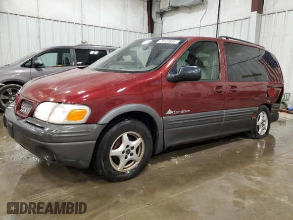 2000 Pontiac Montana z VIN 1GMDU03EXYD365251, wystawiony jako Copart lot #79131854 z przebiegiem 182 527 mil mil oraz Nie do naprawy • Non repairable. Historia ofert i sprzedaży dostępna na DreamBid. Obrazek 1.