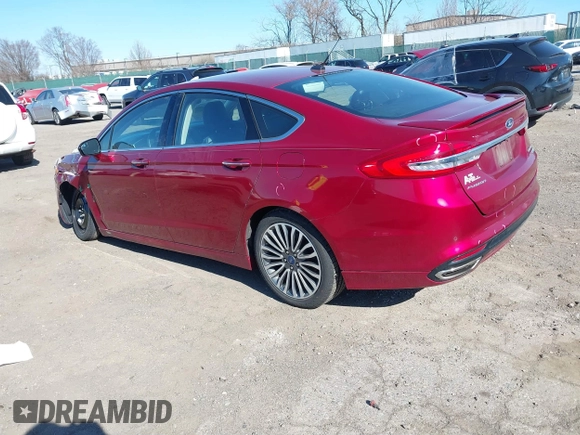2017 Ford Fusion Titanium with VIN 3FA6P0K91HR282202, listed as a IAAI auction lot 41902812 with 110,920 mi miles. Bid and sale history available at carsss.com. Image 3.
