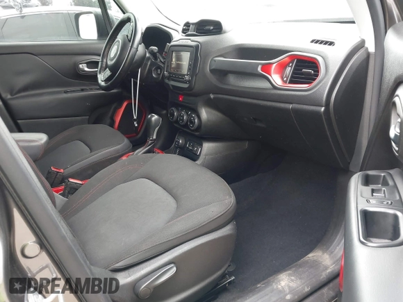 2016 Jeep Renegade Trailhawk with VIN ZACCJBCT0GPD72437, listed as a IAAI auction lot 42180021 with 115,427 mi miles and . Bid and sale history available at carsss.com. Image 5.