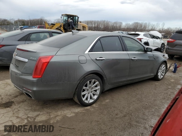 2016 Cadillac CTS Sedan Luxury Collection RWD with VIN 1G6AR5SX2G0108957, listed as a Copart auction lot 46696345 with 94,027 mi miles and Salvage Title. Bid and sale history available at carsss.com. Image 3.