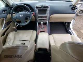 2008 Lexus IS with VIN JTHBK262685075547, listed as a Copart auction lot 52454725 with 140,289 mi miles and Salvage Title. Bid and sale history available at carsss.com. Image 8.