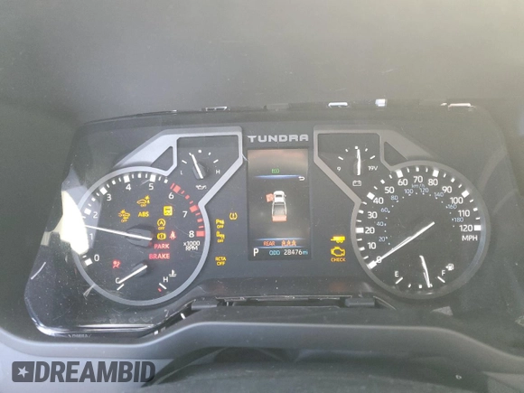 2022 Toyota Tundra Limited with VIN 5TFJA5ABXNX010225, listed as a Copart auction lot 41929245 with 28,476 mi miles and Salvage title. Bid and sale history available at DreamBid. Image 9.