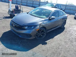 2019 Honda Civic Sedan Sport with VIN 19XFC2F84KE035922, listed as a IAAI auction lot 41503240 with 61,481 mi miles. Bid and sale history available at carsss.com. Image 18.