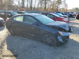 2020 Hyundai Elantra Sport with VIN KMHD04LB2LU049201, listed as a Copart auction lot 80038654 with 99,467 mi miles and Salvage Title. Bid and sale history available at carsss.com. Image 4.
