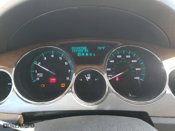 2012 Buick Enclave Premium with VIN 5GAKRDED4CJ287778, listed as a Copart auction lot 46943925 with 165,929 mi miles and Clean Title. Bid and sale history available at carsss.com. Image 9.
