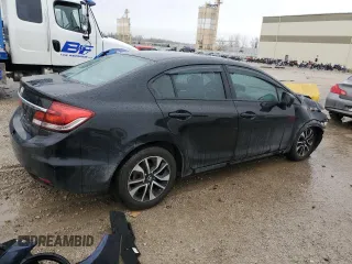 2014 Honda Civic Sedan EX with VIN 19XFB2F81EE083031, listed as a Copart auction lot 47484075 with 258,230 mi miles and Salvage Title. Bid and sale history available at carsss.com. Image 3.