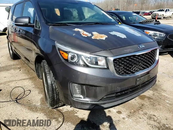 2017 Kia Sedona LX with VIN KNDMB5C16H6226159, listed as a Copart auction lot 50046775 with 119,941 mi miles and Salvage Title. Bid and sale history available at carsss.com. Image 14.