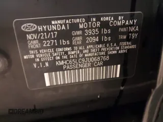 2018 Hyundai Ioniq Blue z VIN KMHC65LC9JU068768, wystawiony jako IAAI lot #42274667 z przebiegiem 282 000 mil mil oraz . Historia ofert i sprzedaży dostępna na DreamBid. Obrazek 9.