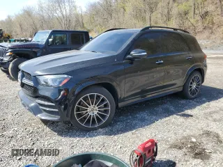 2022 Mercedes-Benz GLE 350 with VIN 4JGFB4KB8NA767635, listed as a Copart auction lot 52962375 with 64,593 mi miles and Salvage title. Bid and sale history available at DreamBid. Image 1.