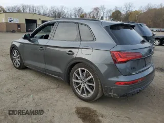 2023 Audi Q5 S line Premium Plus with VIN WA1E2AFY4P2069690, listed as a Copart auction lot 80200504 with 28,090 mi miles and Salvage title. Bid and sale history available at DreamBid. Image 2.