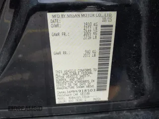 2015 Nissan Altima 2.5 S with VIN 1N4AL3AP9FN918503, listed as a IAAI auction lot 41997883 with 111,336 mi miles. Bid and sale history available at carsss.com. Image 9.