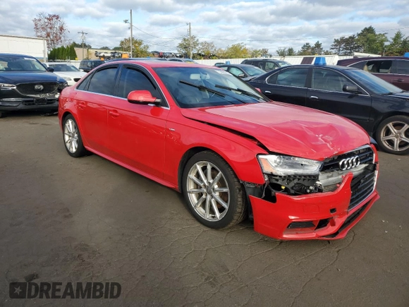 2015 Audi A4 Premium Plus with VIN WAUHFAFL8FN014875, listed as a Copart auction lot 73886884 with 74,933 mi miles and Salvage Title. Bid and sale history available at carsss.com. Image 4.