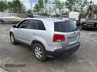2012 Kia Sorento LX with VIN 5XYKT3A65CG211116, listed as a Copart auction lot 54499445 with 121,173 mi miles and Clean Title. Bid and sale history available at carsss.com. Image 3.