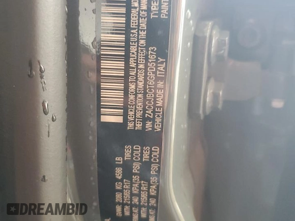 2016 Jeep Renegade Trailhawk with VIN ZACCJBCT6GPD51673, listed as a Copart auction lot 56514105 with 70,891 mi miles and Salvage title. Bid and sale history available at DreamBid. Image 14.