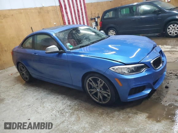 2015 BMW 2 Series M235i xDrive with VIN WBA1J9C59FV371308, listed as a Copart auction lot 77836744 with 89,334 mi miles and Clean Title. Bid and sale history available at carsss.com. Image 4.