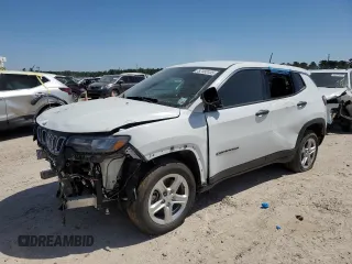 2023 Jeep Compass Sport with VIN 3C4NJDAN7PT547994, listed as a Copart auction lot 52133135 with 35,148 mi miles and Salvage title. Bid and sale history available at DreamBid. Image 1.